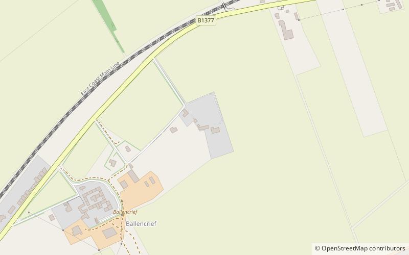 Ballencrieff Castle location map