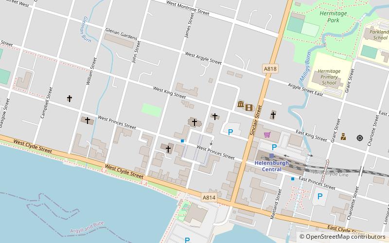 Helensburgh Parish Church location map
