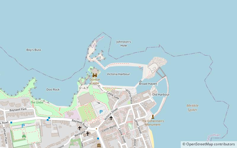 Dunbar Harbour location map