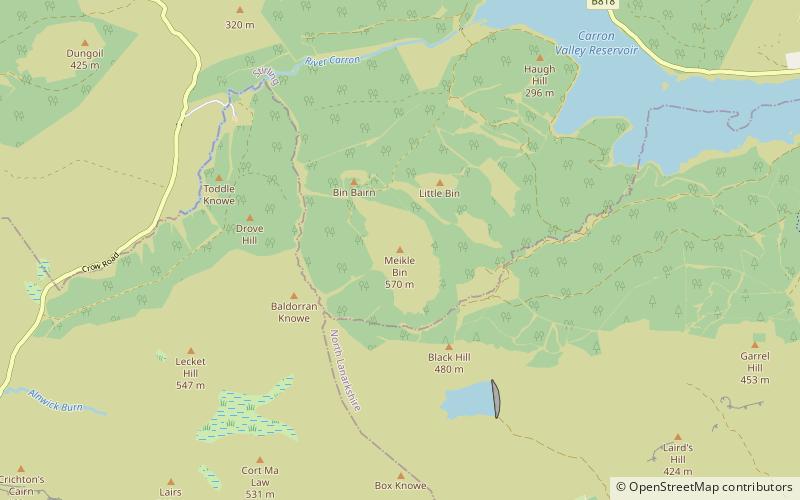 Meikle Bin location map