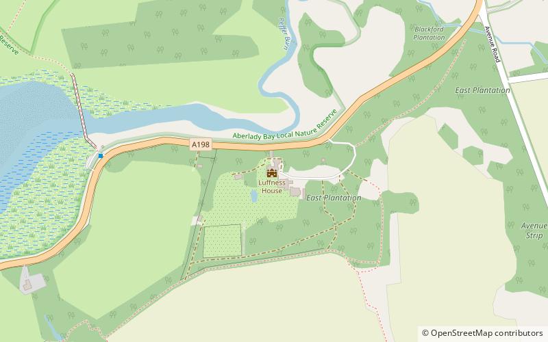 Luffness House location map