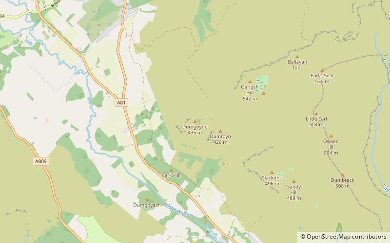 Dumgoyne location map