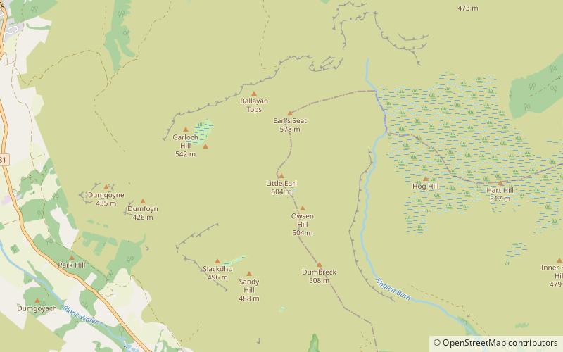 Campsie Fells location map