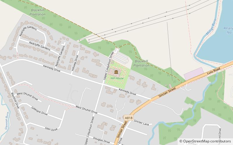 Hill House location map