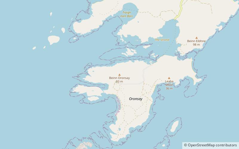 Oronsay Priory location map