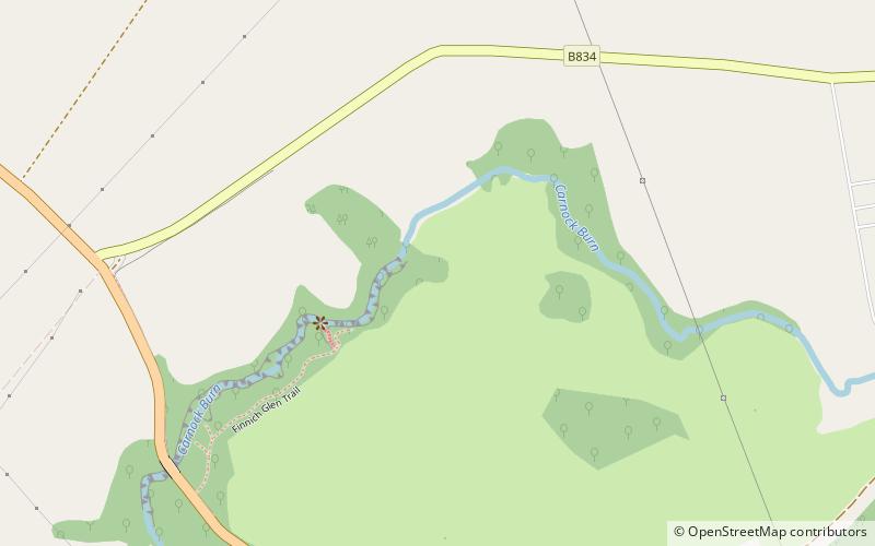 Finnich Glen location map