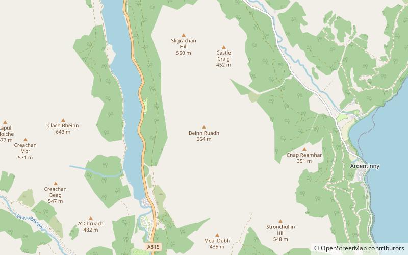Beinn Ruadh location map