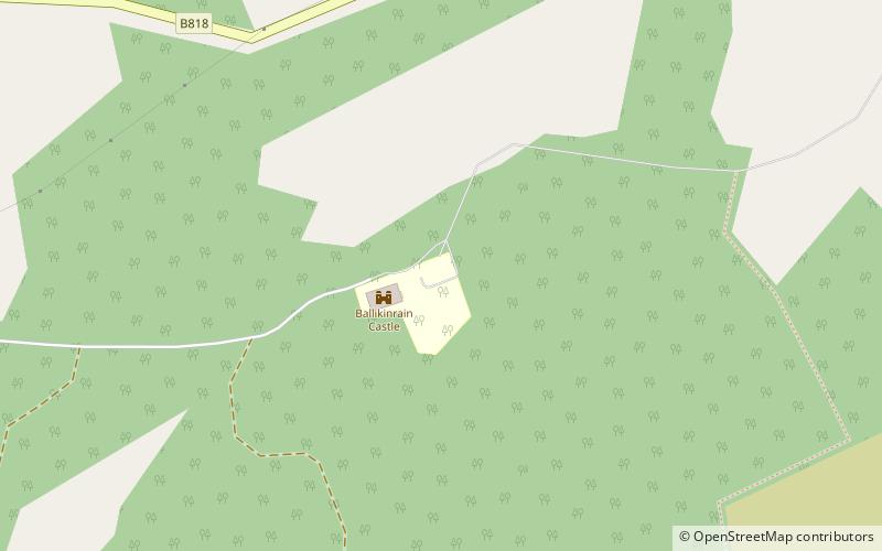 Ballikinrain Castle location map