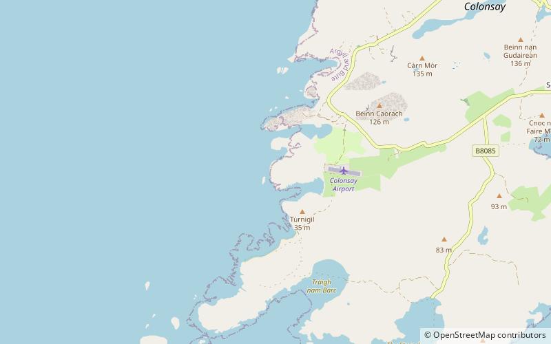 dun gallain colonsay location map