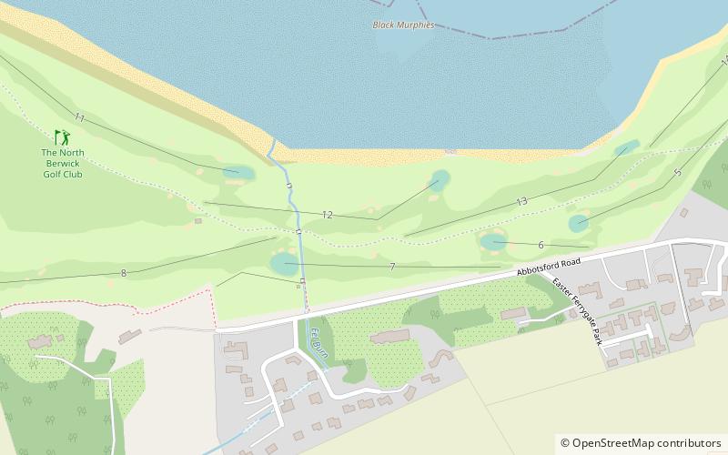 North Berwick West Links location map