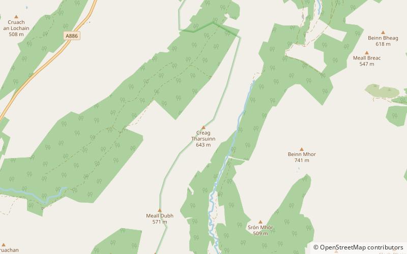 Creag Tharsuinn location map