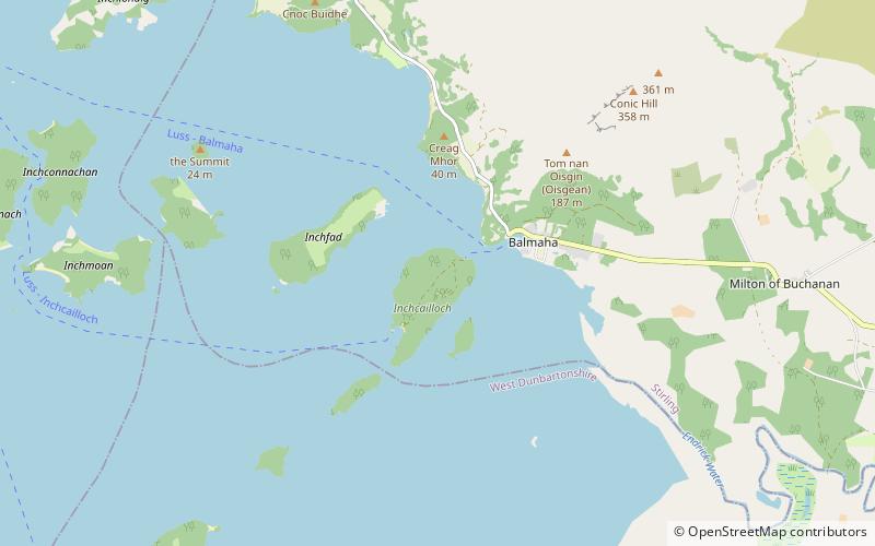 Inchcailloch location map