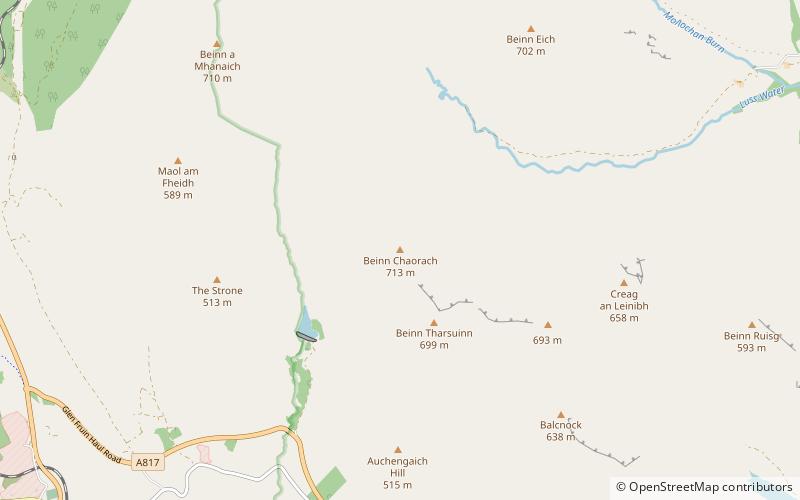 Beinn Chaorach location map