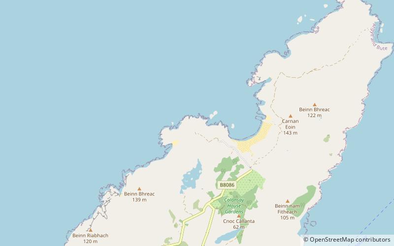 dun tealtaig colonsay location map
