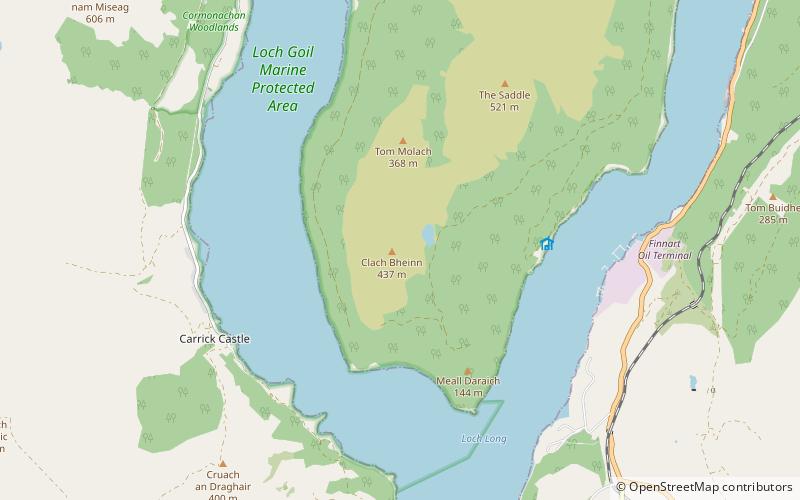 clach bheinn loch lomond and the trossachs nationalpark location map