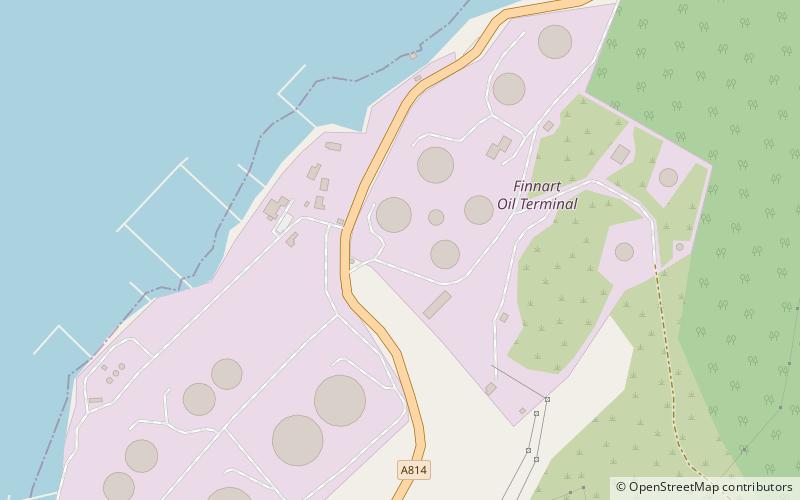 Finnart Oil Terminal location map