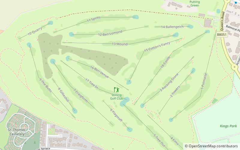 stirling golf club location map