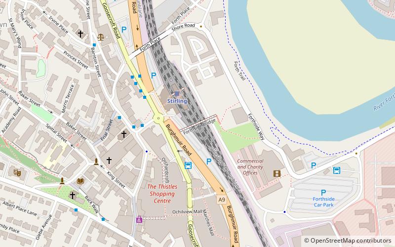 Forthside Bridge location map