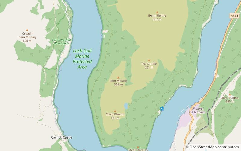 tom molach loch lomond and the trossachs nationalpark location map
