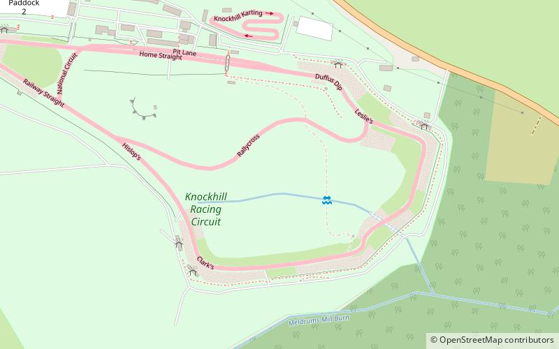 Circuito de Knockhill location map