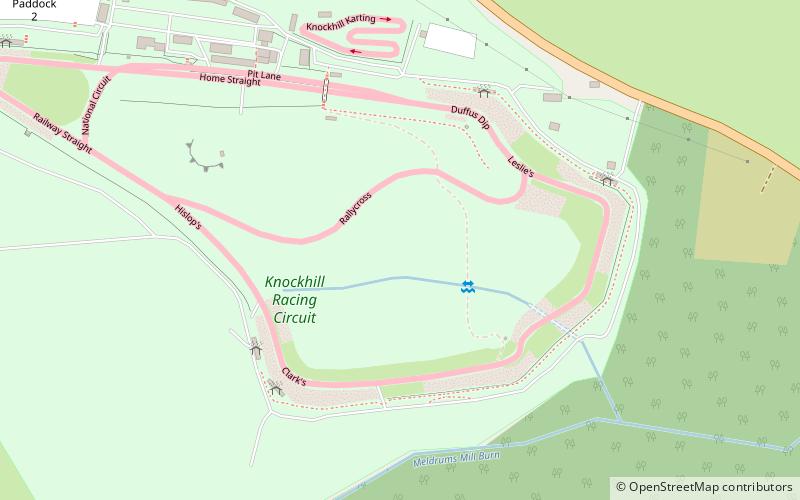 Knockhill Racing Circuit location map