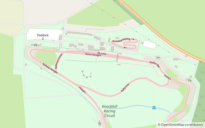 Knockhill Racing Circuit location map