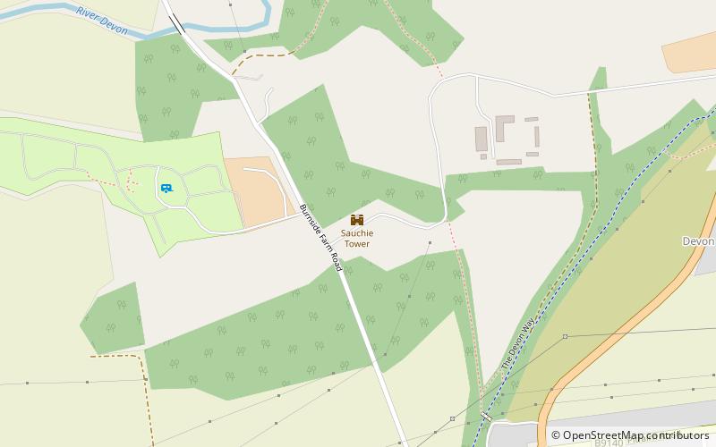 Sauchie Tower location map