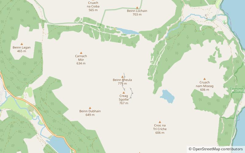 Beinn Bheula location map