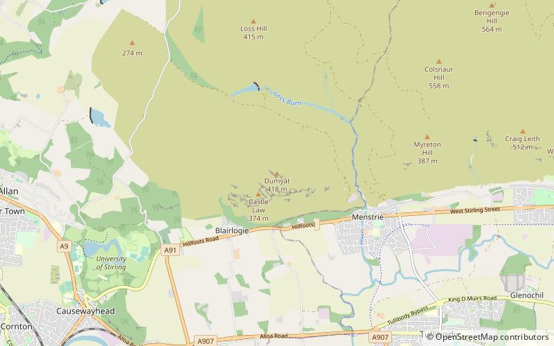 Dumyat location map