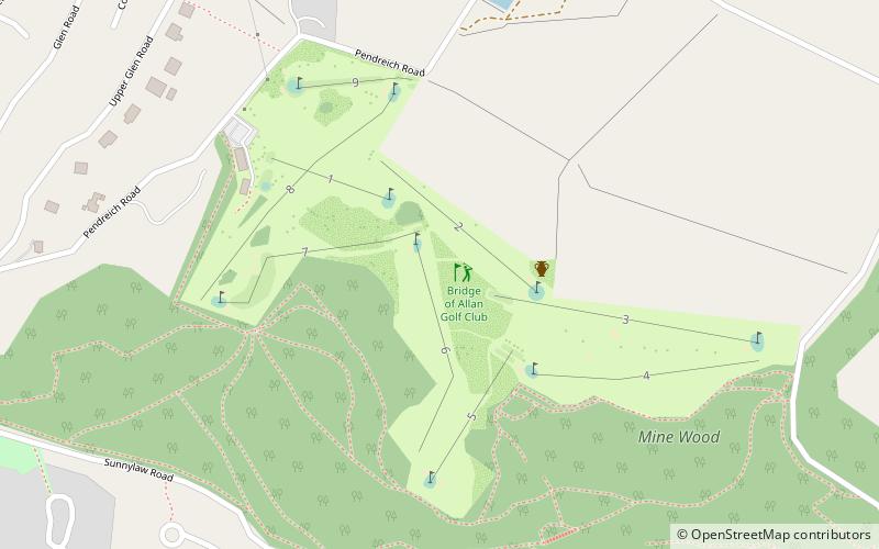bridge of allan golf club location map