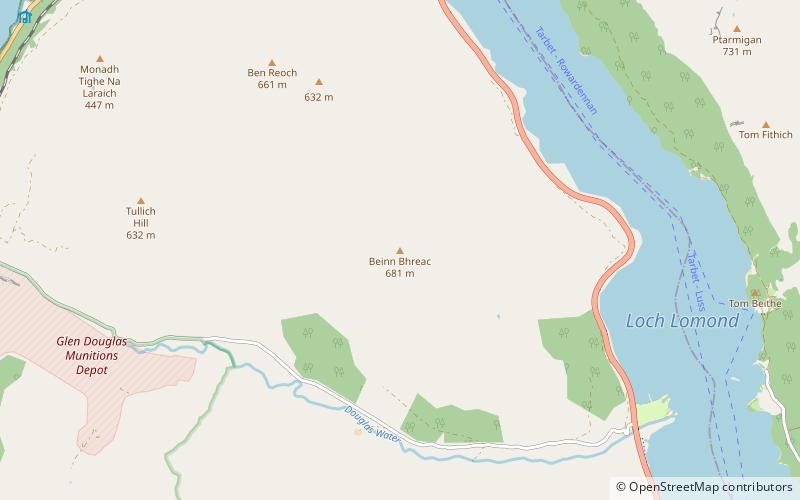 Beinn Bhreac location map