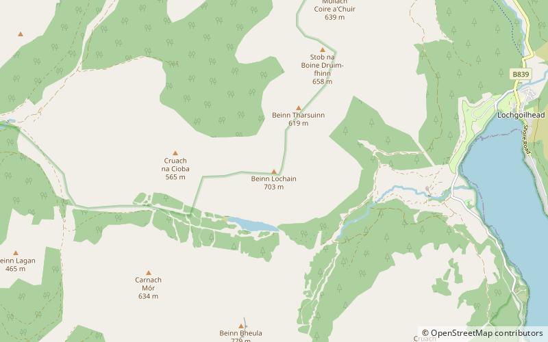 Beinn Lochain location map