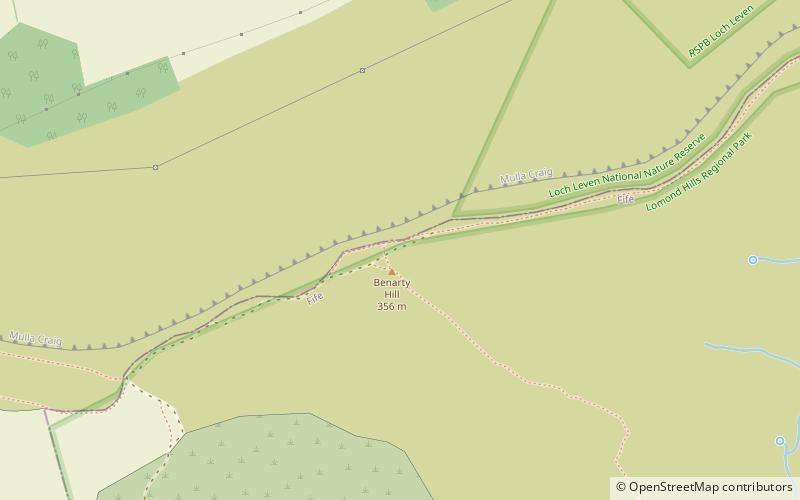 Benarty Hill location map