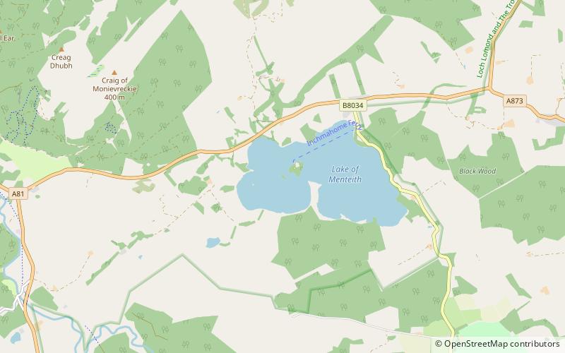 talla castle park narodowy loch lomond and the trossachs location map