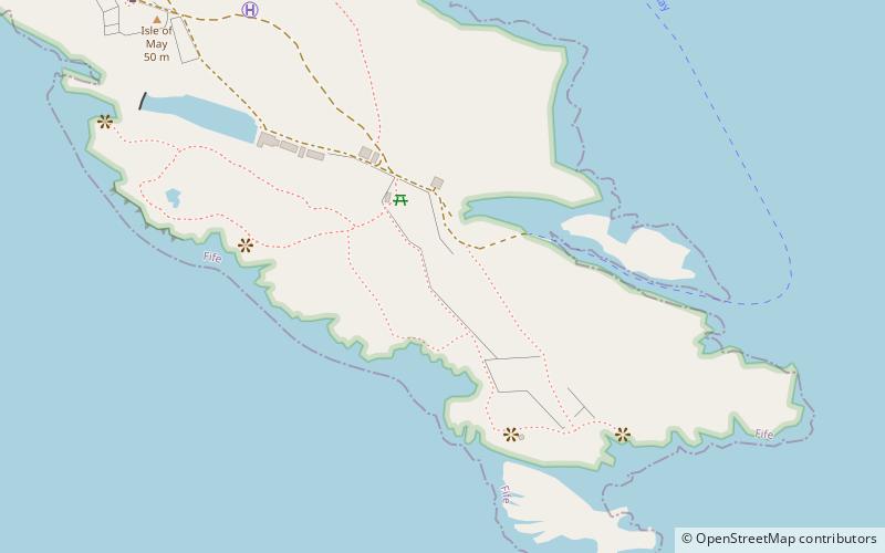 Isle of May Priory location map