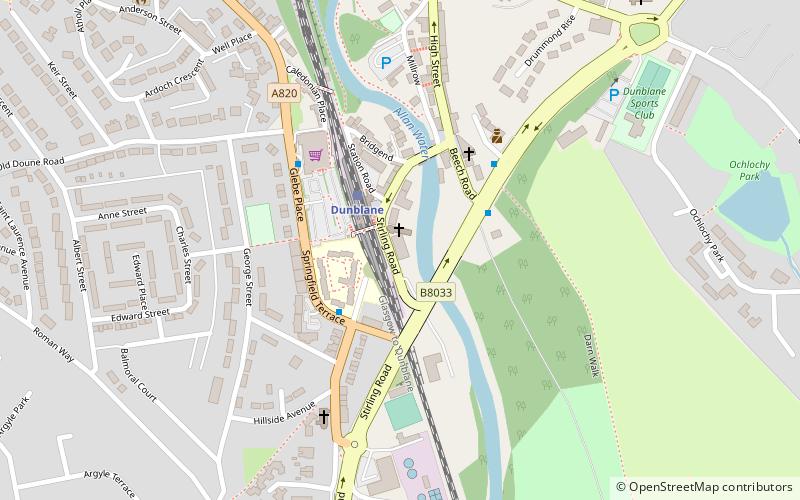 Victoria Hall Dunblane location map