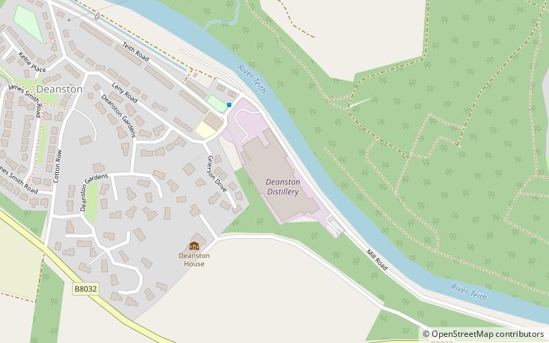 Deanston distillery location map