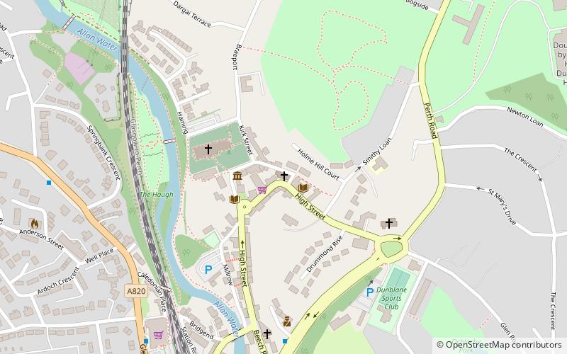 St Blane's Church location map