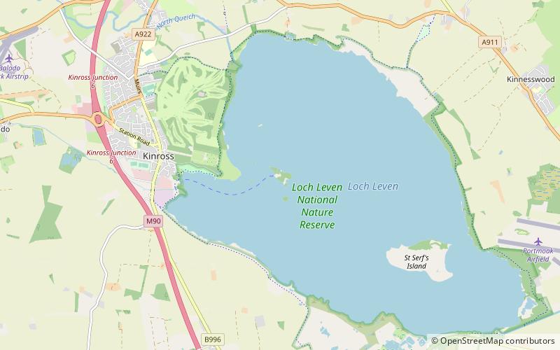 Loch Leven Castle location map