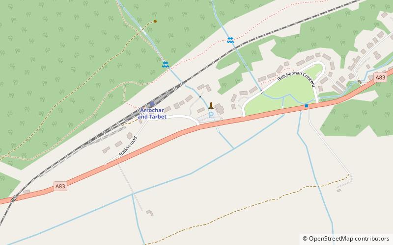 West Loch Lomond Cycle Path location map