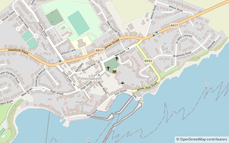 Pittenweem Priory location map