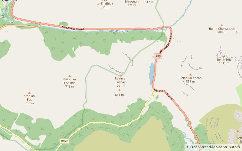 Beinn an Lochain location map