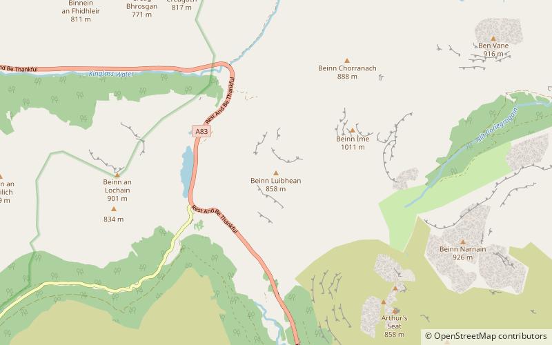 Beinn Luibhean location map