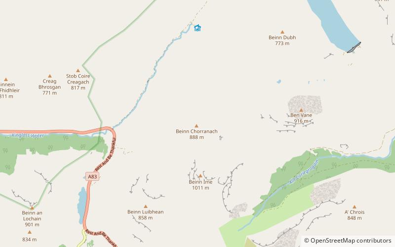 Beinn Chorranach location map