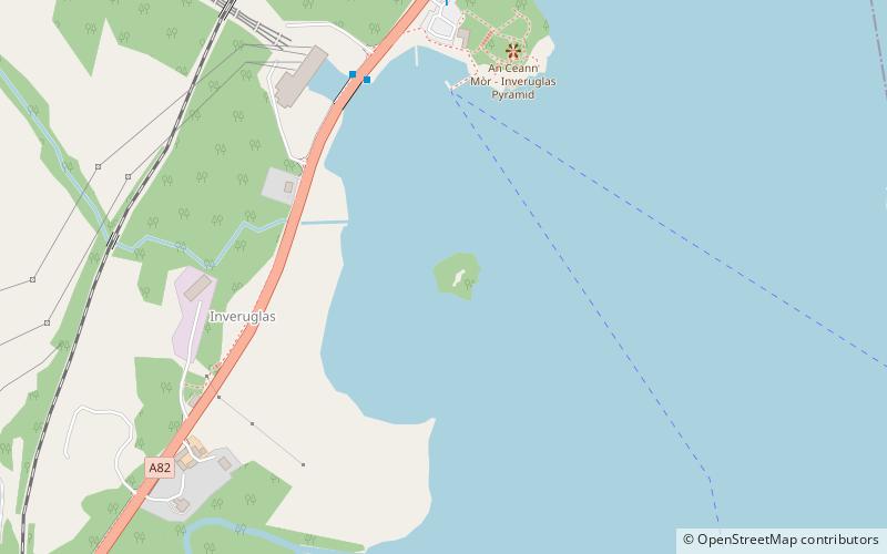 Inveruglas Isle location map