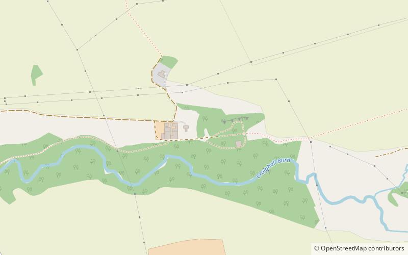 Craighall Castle location map