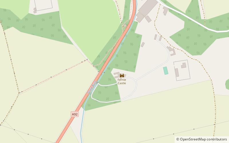 Fernie Castle location map