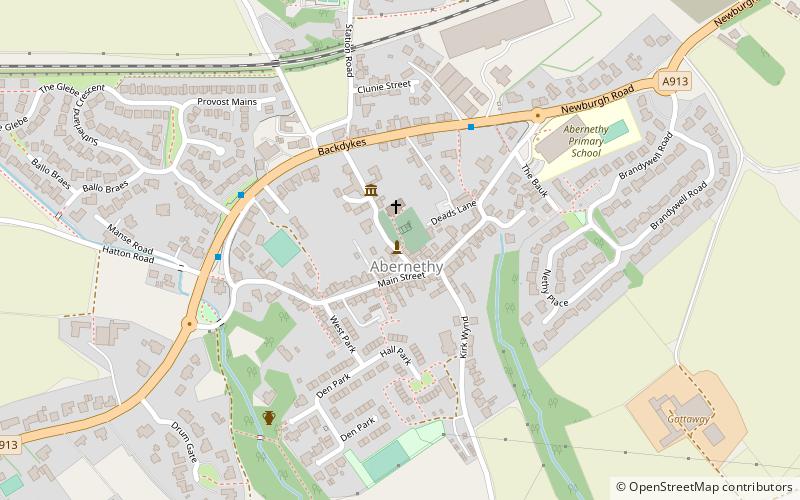 Abernethy Round Tower location map