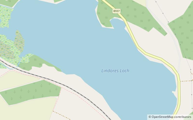 Lindores Loch location map