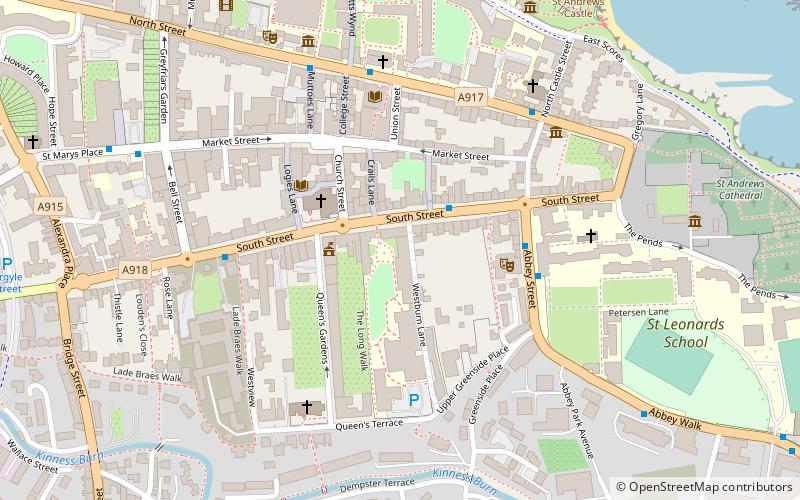 University of St Andrews Library location map